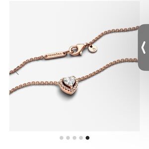 Pandora rose gold necklace